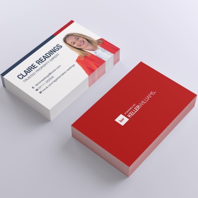 Business cards in your colours