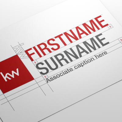Your name, front and centre